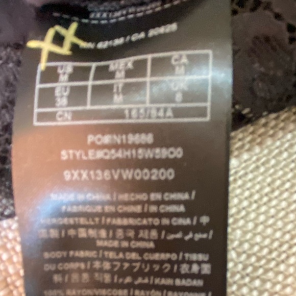 Guess Black Long Sleeve Lace Lightweight Casual Blouse Top- Sz-M - Picture 16 of 16